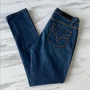 VIGOSS Dark Blue Denim Jeans Fit Skinny Size 28